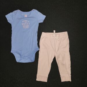 Carter's 2-Piece Sweetheart Onsie & Pants Set 9mo